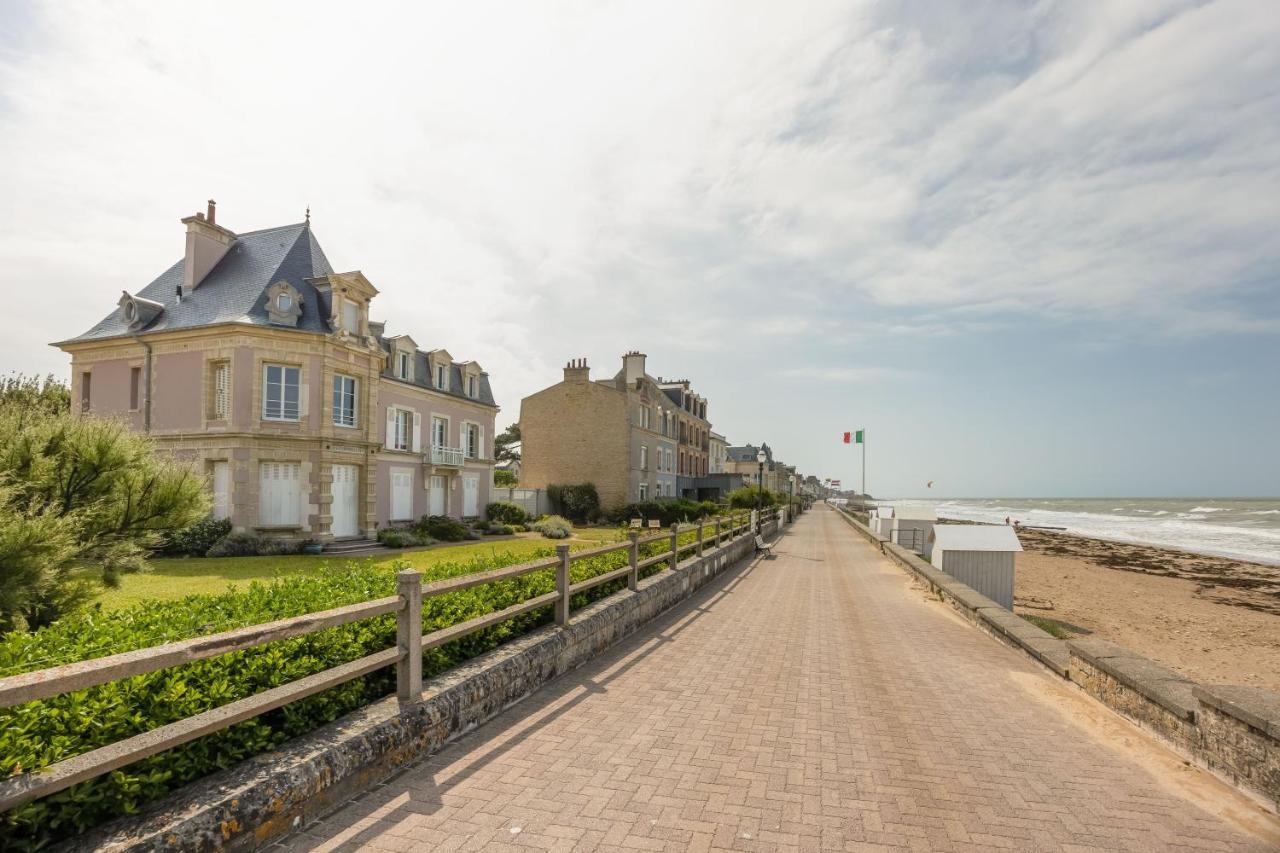 Villa Les Hirondelles - Appartement Avec Jardin Front De Mer Saint-Aubin-Sur-Mer  Dış mekan fotoğraf
