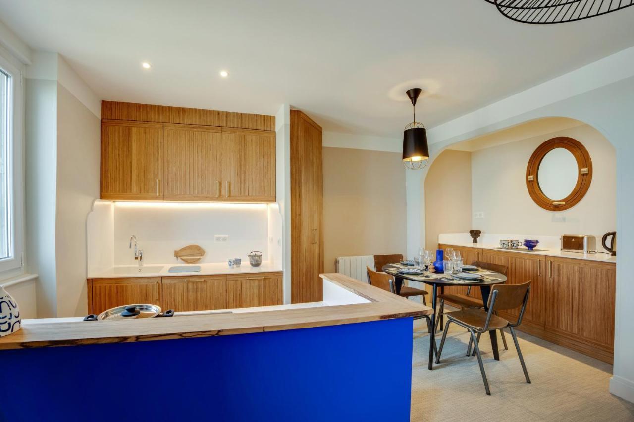 Villa Les Hirondelles - Appartement Avec Jardin Front De Mer Saint-Aubin-Sur-Mer  Dış mekan fotoğraf